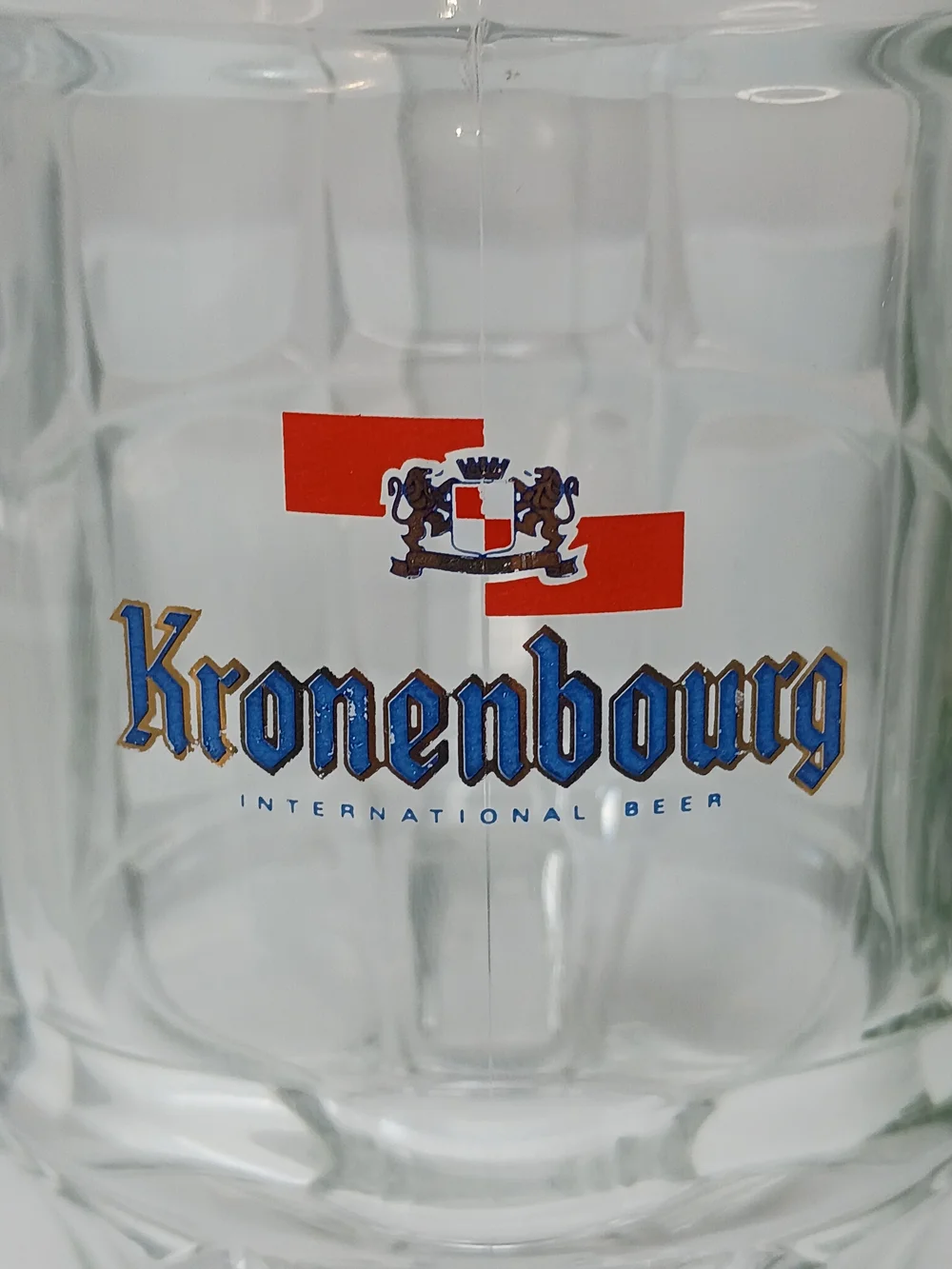 Kronenbourg Glass Beer Mug